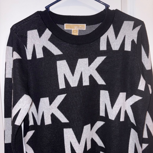 Michael Kors Long Sleeve Monogrammed Sweaters for Women Size Small - Picture 3 of 12